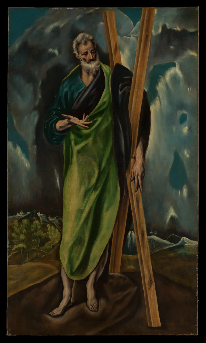 Saint Andrew by El Greco, painting, 1605-1615
