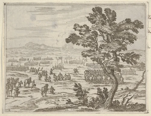 Francesco I d'Este Remains Dedicated to the Cause of the War, Having been Involved for Many Years, from "L'Idea di un Principe ed Eroe Cristiano in Francesco I d'Este, di Modena e Reggio Duca VIII [...]" by Bartolomeo Fenice, print, 1659