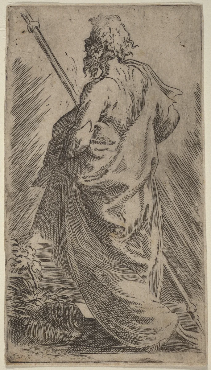 Saint James the Greater by Parmigianino, print, 1503-1540