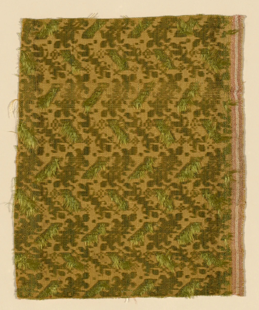 Fragment by Italy, textile, 1601-1700