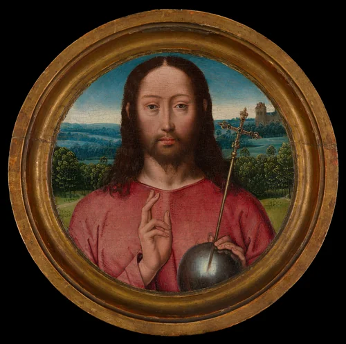 Salvator Mundi by Hans Memling, painting, 1480-1485