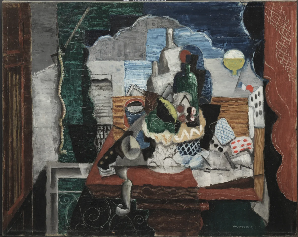 Night Café by Louis Marcoussis, painting, 1918-1928