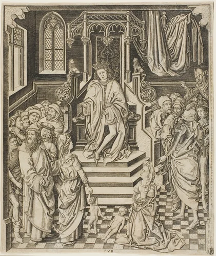 The Judgment of Solomon by Unknown Artist, print, 1470-1500