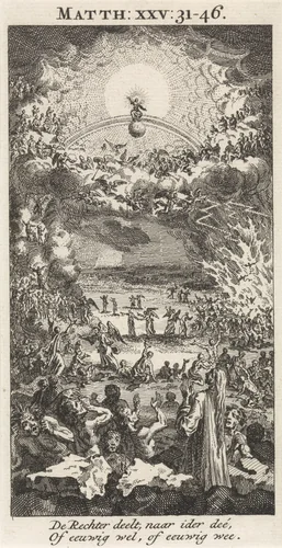 Laatste Oordeel by Jan Luyken, print, 1712