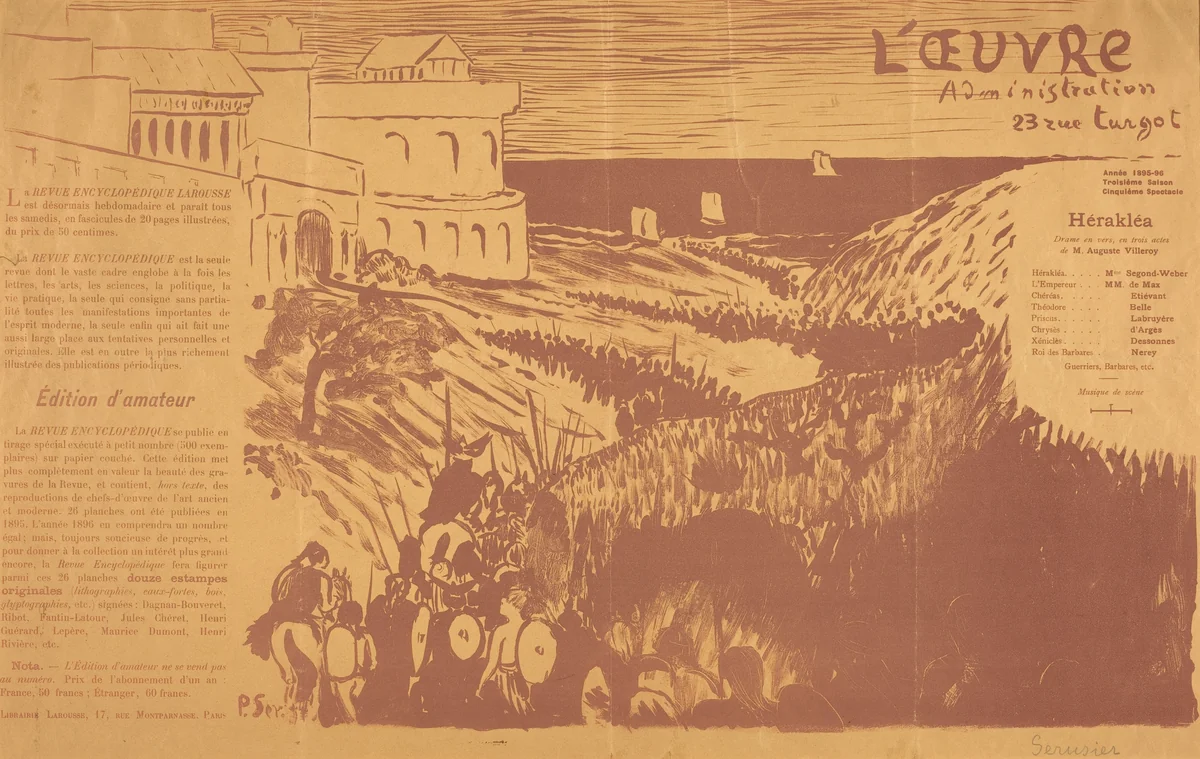 Hérakléa by Paul Sérusier, print, 1896