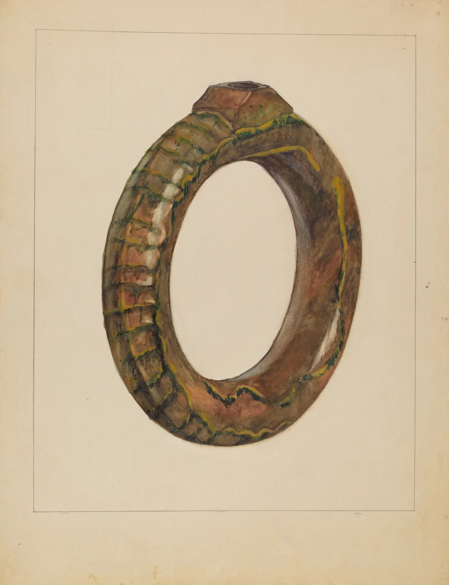 Ring Bottle by Jessica Price, index of american design, 1936