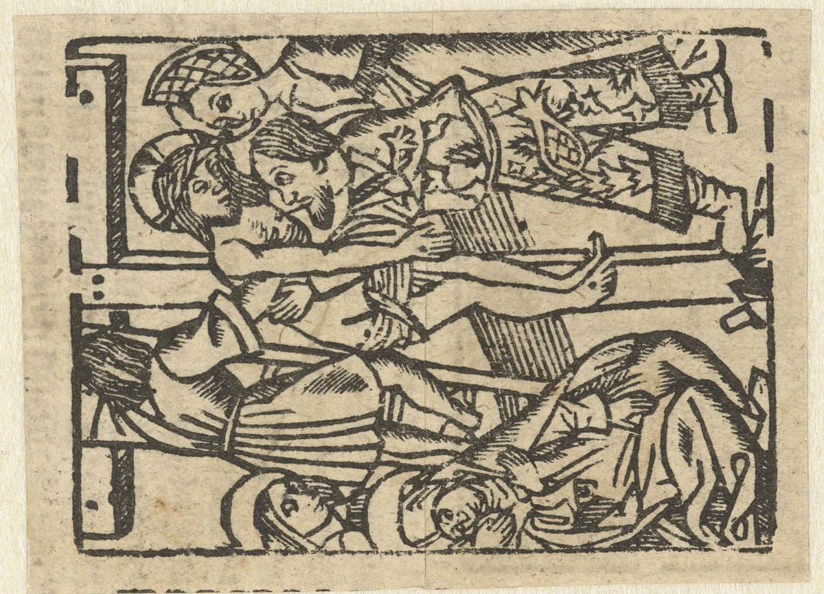 De kruisafname by anonymous, print, 1604