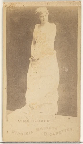 Vina Glover, from the Actors and Actresses series (N45, Type 1) for Virginia Brights Cigarettes by Allen & Ginter, photograph, 1885-1891