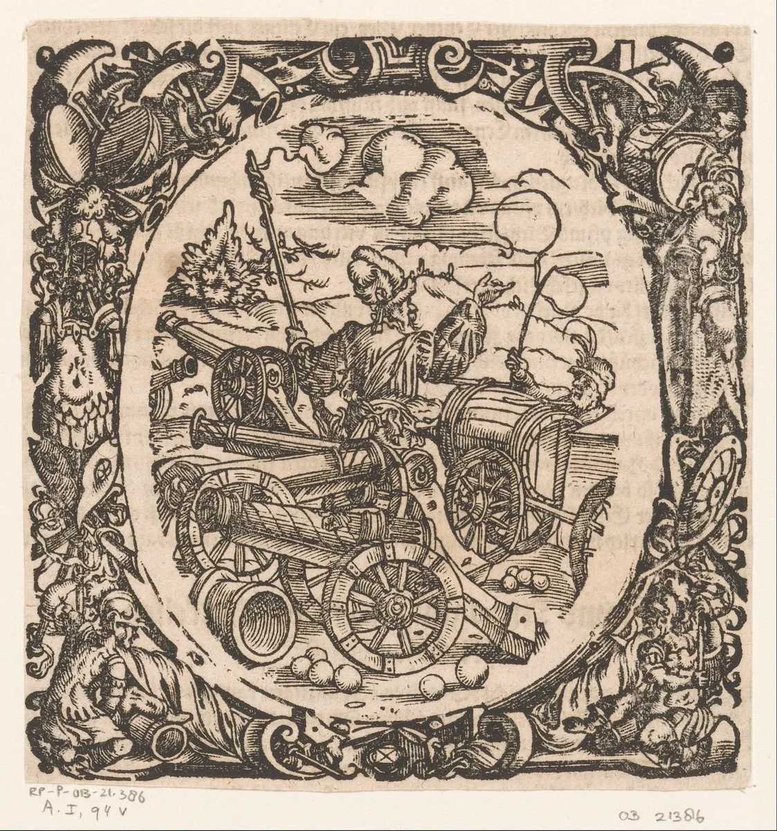 Kanonnier by Jost Amman, print, 1573
