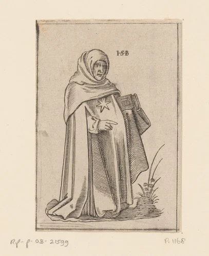 Monnik van de orde van de Ster by anonymous, print, 1526