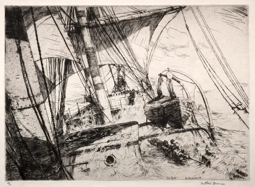 The Gale by Arthur John Trevor Briscoe, print, 1926