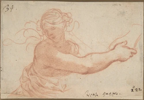 Study for the Allegory of Religion by Pietro da Cortona, drawing, 1629-1639