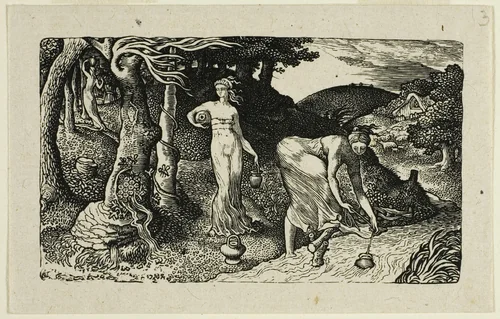 The Brook by Edward Calvert, print, 1819-1883
