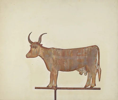 Cow Weather Vane by Wynna Wright, index of american design, 1938