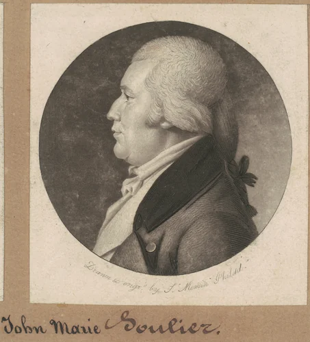 Jean Marie Soulier by Charles B. J. Févret de Saint-Mémin, print, 1802