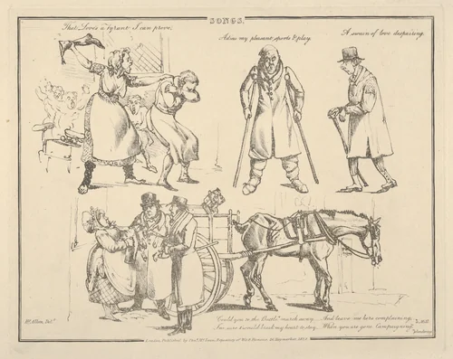 Songs: "That Love's a Tyrant I can prove..." by Henry Thomas Alken, print, 1822