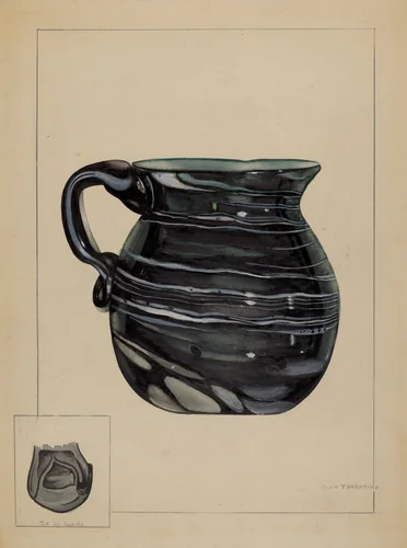 Pitcher by John Tarantino, index of american design, 1936