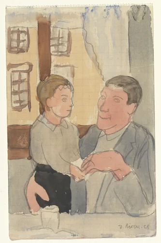 May Day, Moscow by Diego Rivera, drawing, 1928