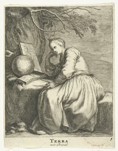 Aarde by Frederick Bloemaert, print, 1632-1670