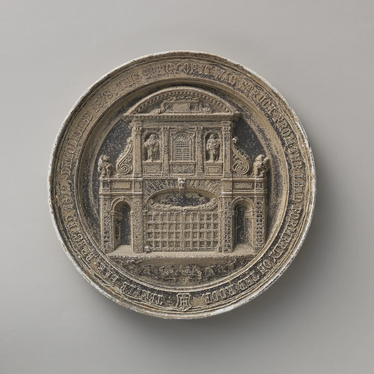 Memorial of the old Temple Bar by C. H. Mabey, metalwork, 1878