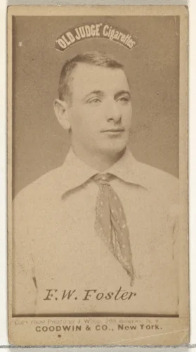 F.W. Foster, from the Old Judge series (N172) for Old Judge Cigarettes by Goodwin & Company, photograph, 1887-1890