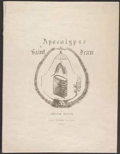 Cover for Apocalypse of Saint John (Apocalypse de Saint-Jean) by Odilon Redon, print, 1899