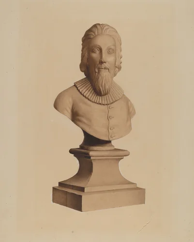 Bust of Gov. John Winthrop by Joseph Goldberg, index of american design, 1937