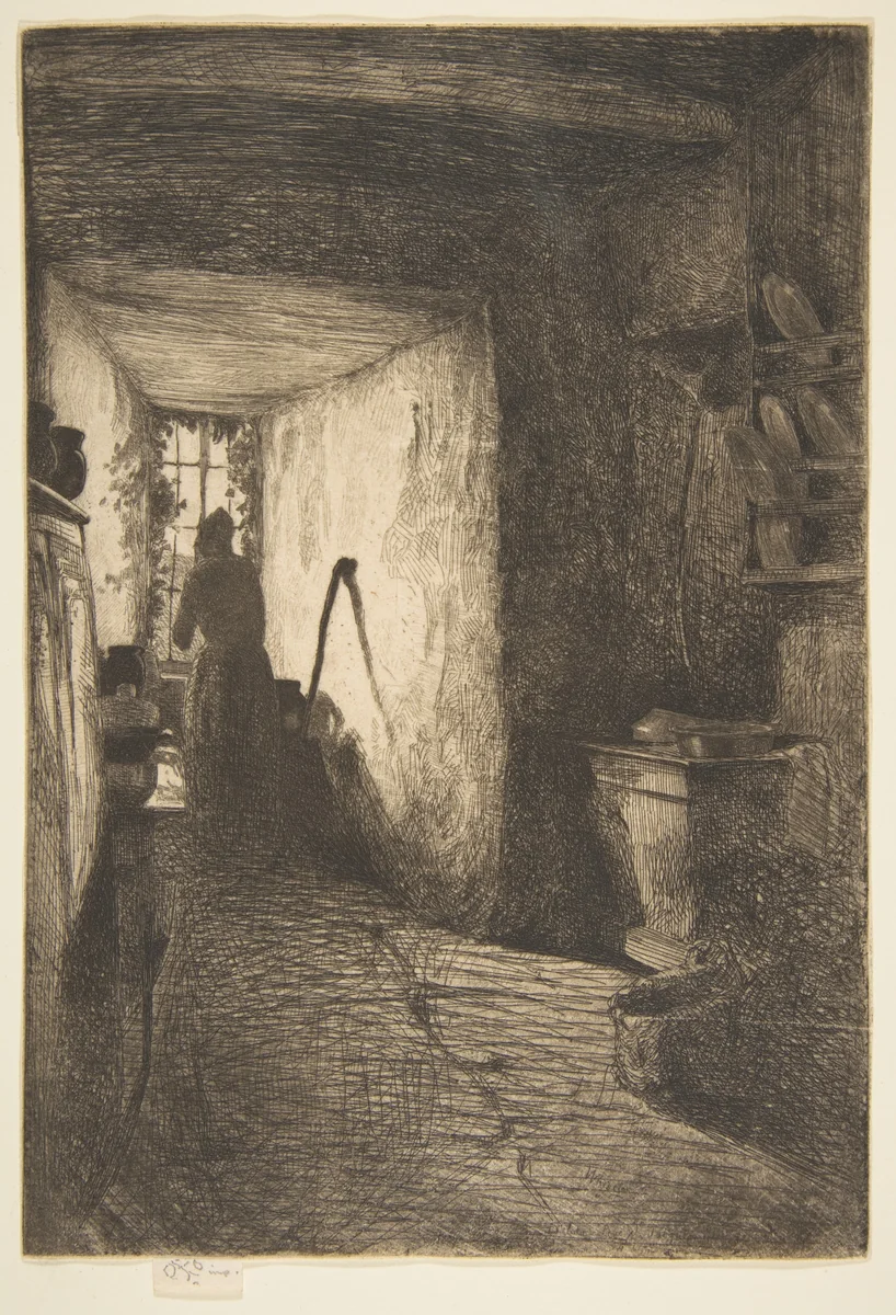 The Kitchen by James McNeill Whistler, print, 1858-1885