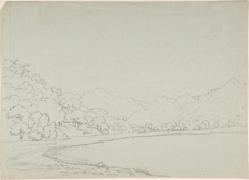 On Brothers Water, Cumbria by Thomas Sunderland, drawing, 1764-1828