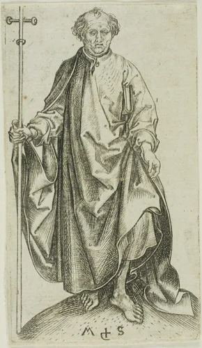 St. Philip, from Apostles by Martin Schongauer, print, 1450-1491
