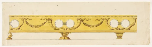 Ornament Design by anonymous, drawing, 1800-1899