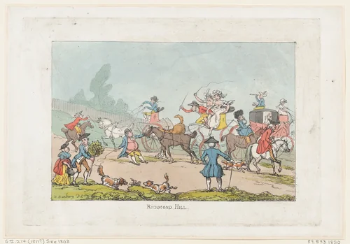 Richmond Hill by Thomas Rowlandson, print, 1811