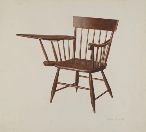 Windsor Chair by Adele Brooks, index of american design, 1935