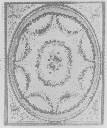 Tapestry lining for tester (ciel for lit à la duchesse en impériale) by Beauvais, textile, 1775-1795