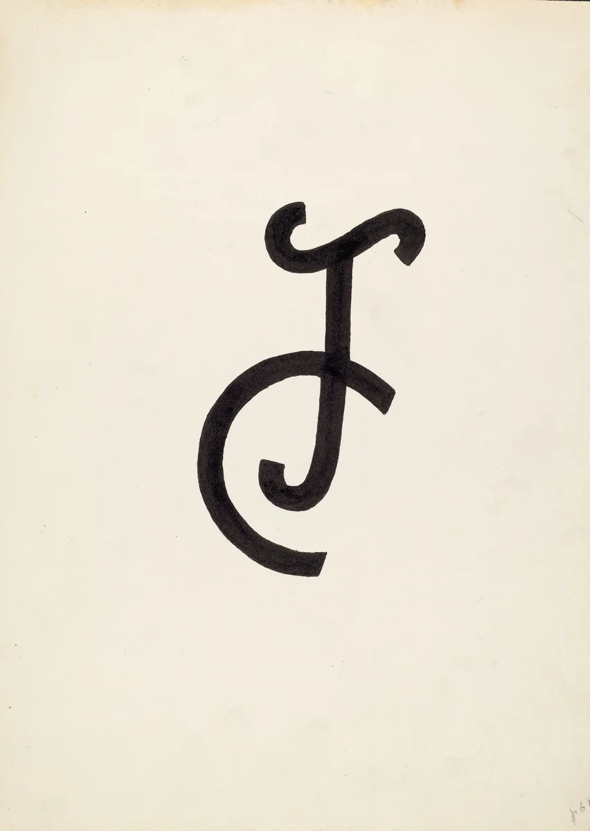 Cattle Brand by J. Henry Marley, index of american design, 1936