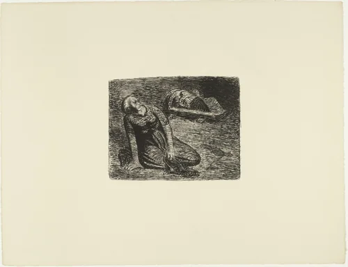 The Bloodstain 2 (Der Blutflecken 2) from The Dead Day (Der tote Tag) by Ernst Barlach, print, 1910