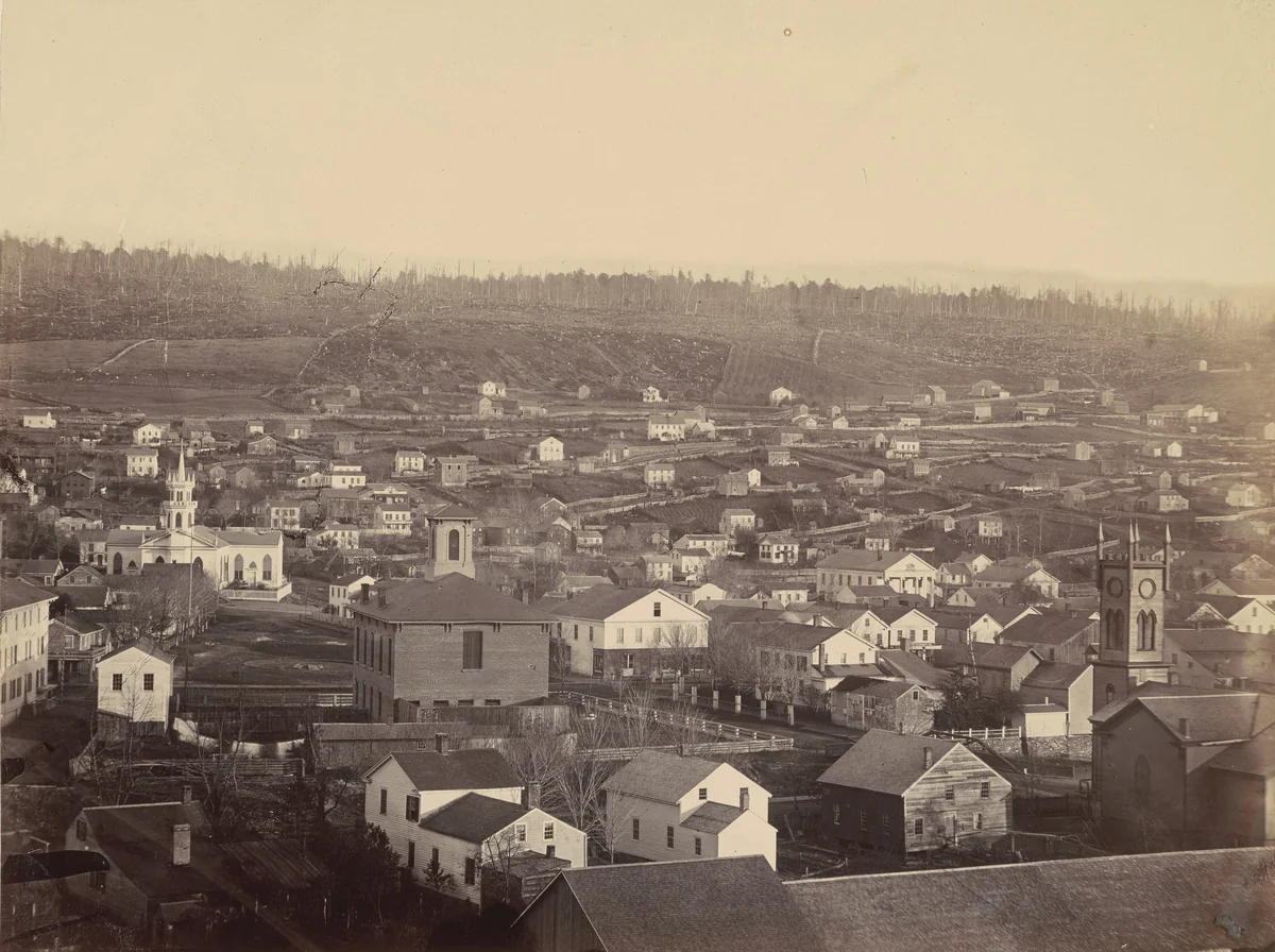 Carbondale, Section 3, Del. & Hudson Canal Co. by Thomas H. Johnson, photograph, 1858-1868