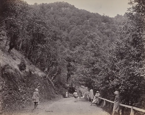 Shimla. The Mall or Principal by Samuel Bourne, photograph, 1863-1870