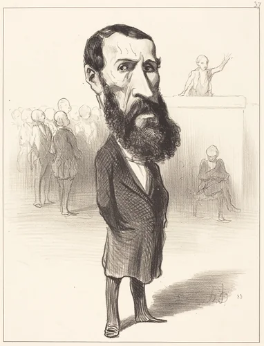 Jean-Louis Greppo by Honoré Daumier, print, 1849