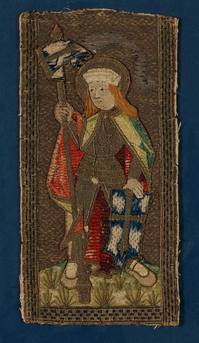 Fragment (From an Orphrey Band) by Germany, textile, 1501-1600