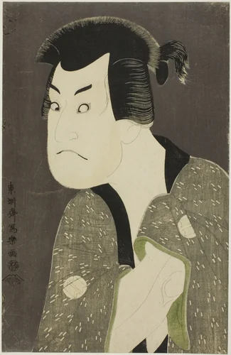 The actor Sakata Hangoro III as Fujikawa Mizuemon by Toshusai Sharaku (東洲斎 写楽), print, 1794