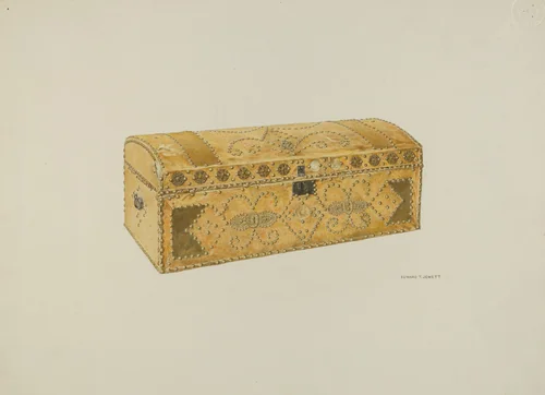 Trunk by Edward Jewett, index of american design, 1938