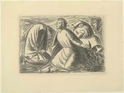 Despair and Hope II (Hoffnung und Verzweiflung II) by Ernst Barlach, print, 1931
