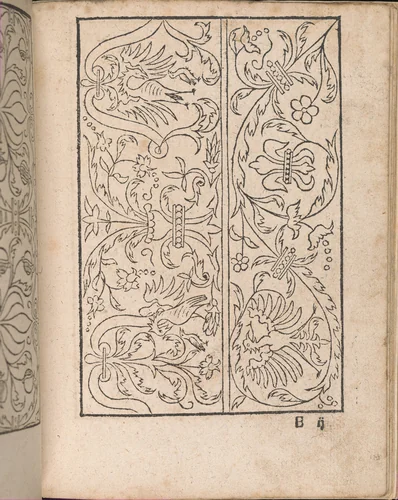 New Modelbüch allen Nägerin u. Sydenstickern (Page 18r) by Hans Hoffman, book, 1556