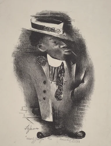 Shorty George by Norman Lewis, print, 1943