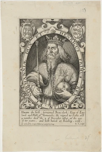 Henry I of England by Renold Elstrack, print, 1618