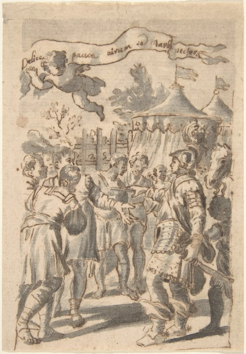 Design for a Book Illustration by William Faithorne, drawing, 1630-1691