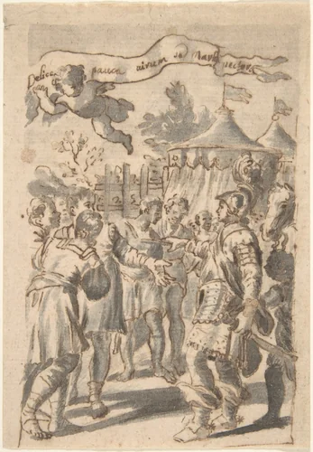 Design for a Book Illustration by William Faithorne, drawing, 1630-1691