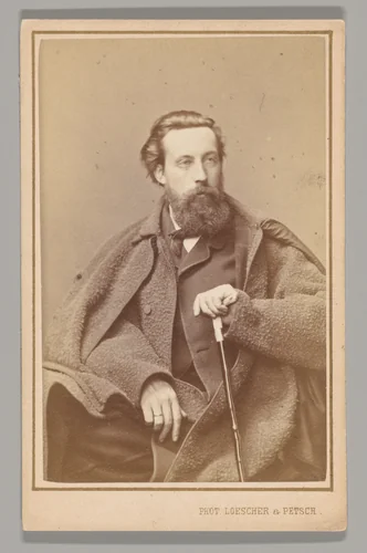 [Oskar Begas] by Loescher & Petsch, photograph, 1860-1883