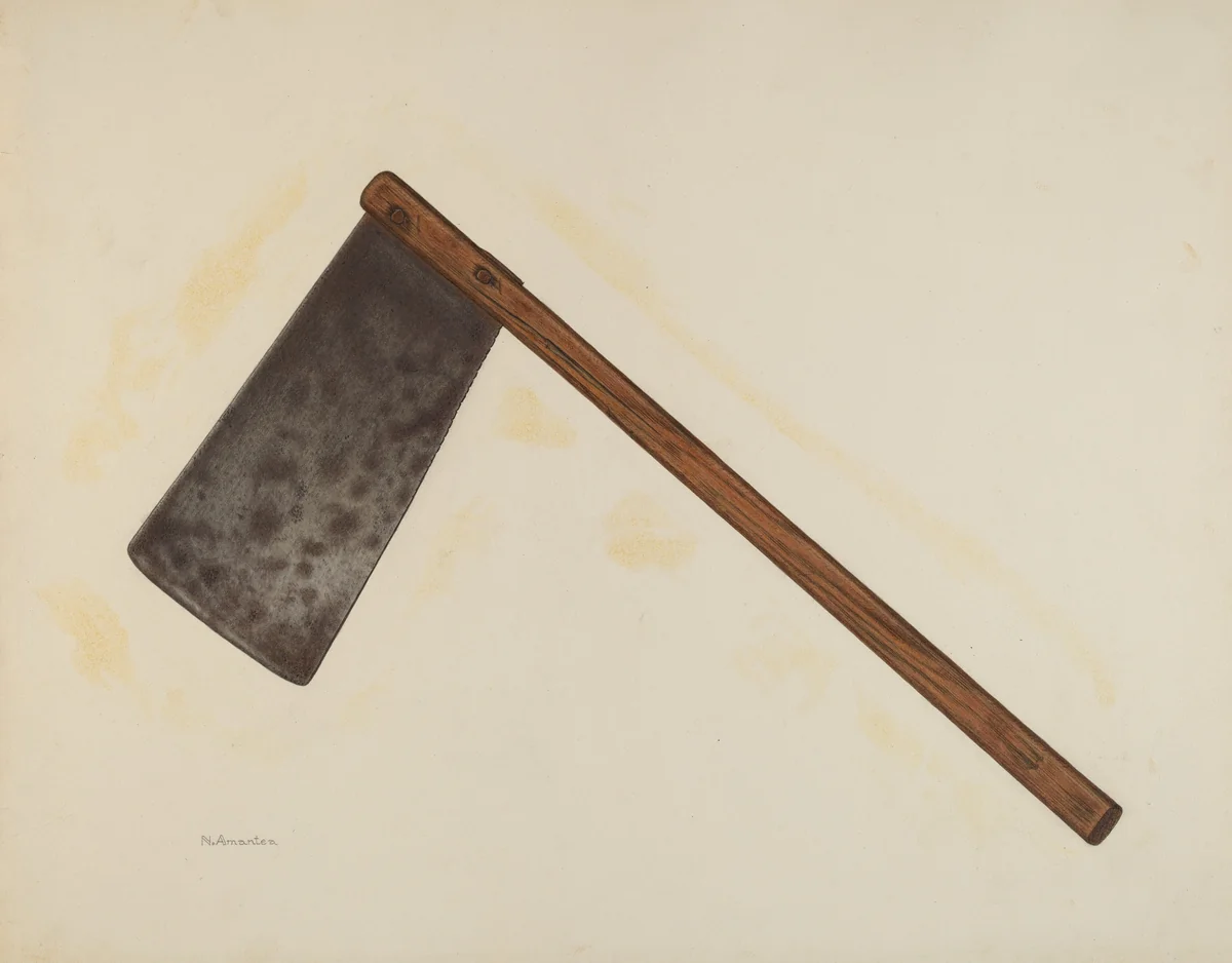 Chopping Knife by Nicholas Amantea, index of american design, 1941